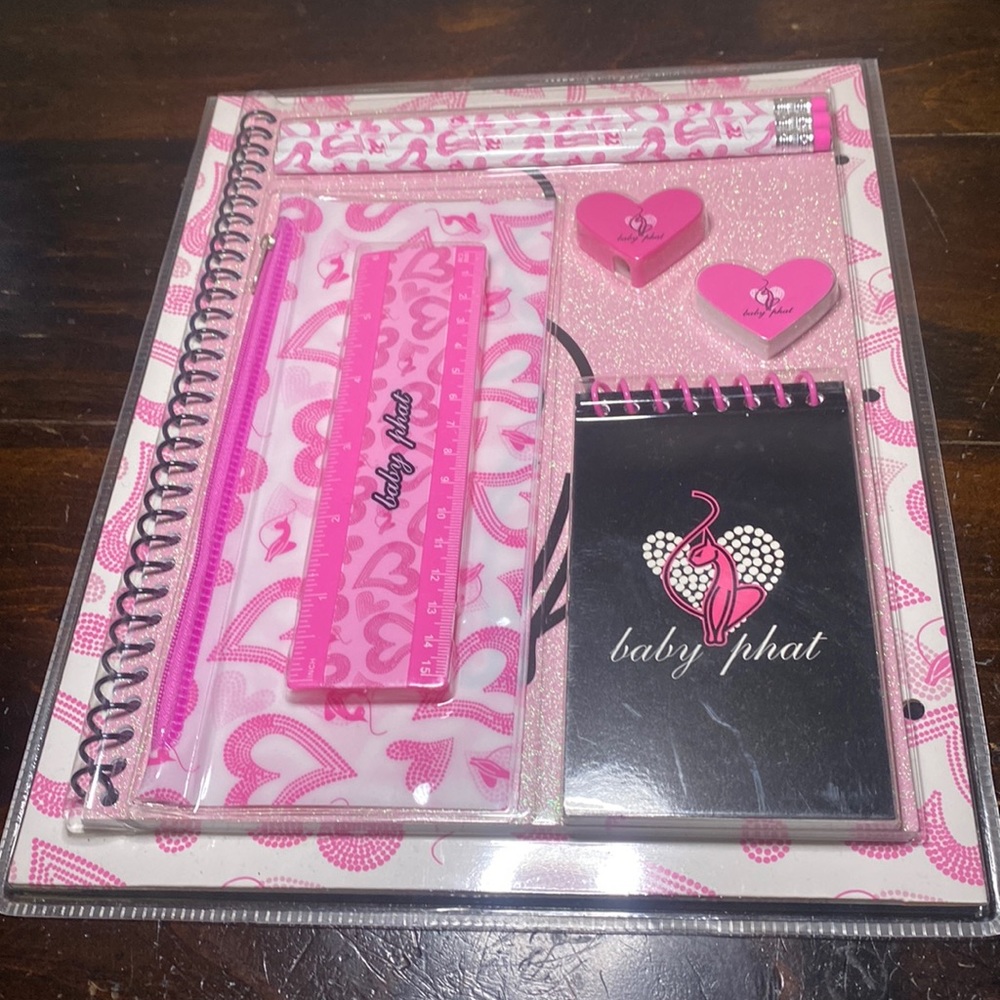 Pink Glitter Baby Phat Supplies Set